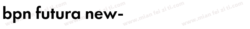 bpn futura new字体转换